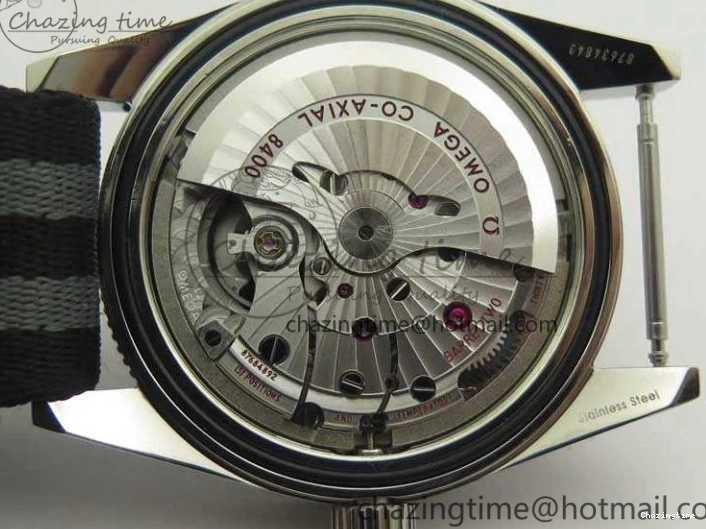 0228 Seamaster 300 Master Spectre SS MKS Best Edition Black Dial On Nylon Strap A SunProtective 8083